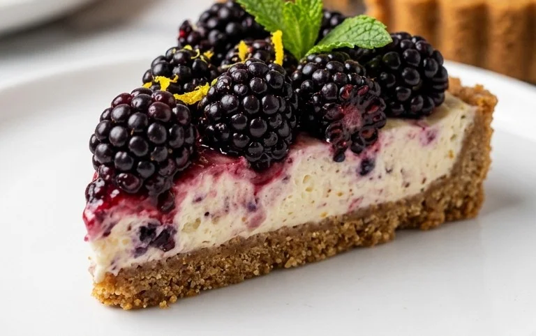 No-Bake Blackberry Tart