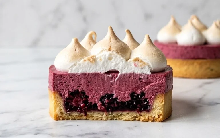 Brombeer Mousse Törtchen: Leichte Sommer-Dessert!