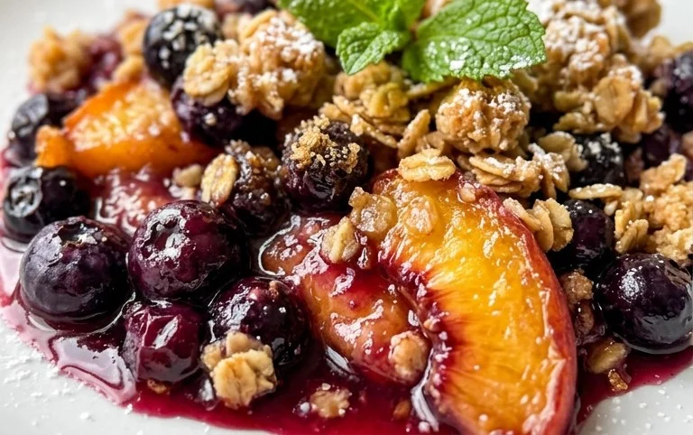 Blueberry Peach Crisp