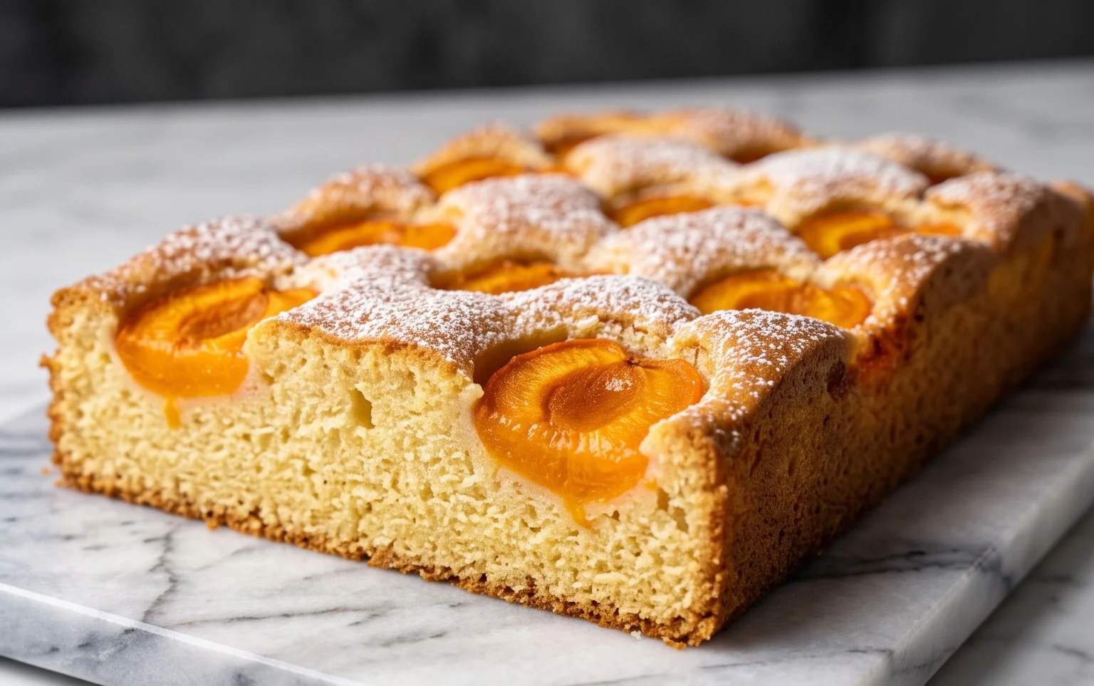 Omas Wachauer Marillenkuchen: Goldener Blechkuchen