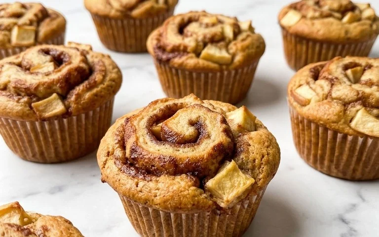 Zimtschnecken Apfel Muffins: Herbstlicher Genuss schnell gemacht