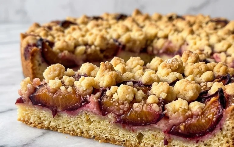 Zwetschgenkuchen mit Streuseln: Saftig & Knusprig