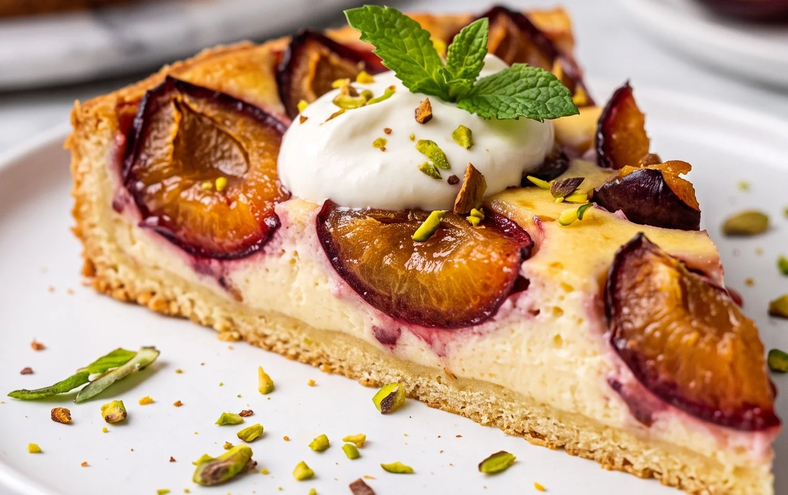 Pflaumenkuchen mit Schmandguss